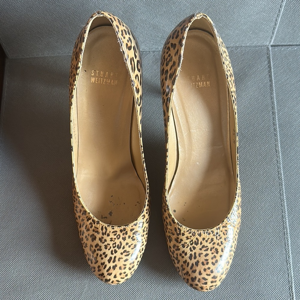 Stuart Weitzman Cheetah Print Heels Size 8.5 - image 2